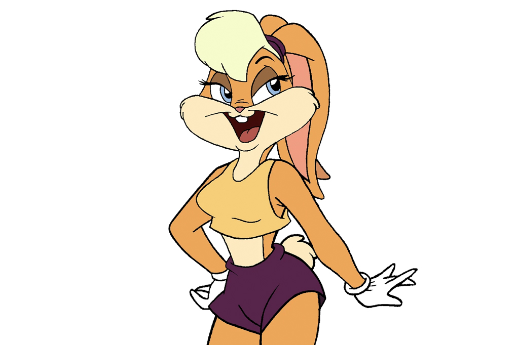 Ilustração, em fundo branco, da personagem Lola Bunny.
