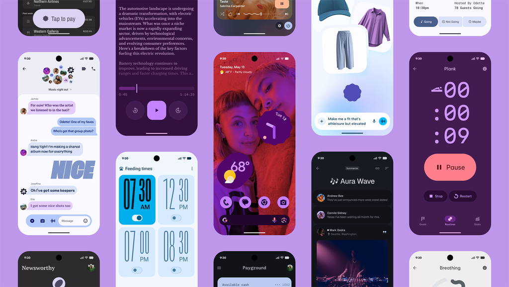Design Material 3 Expressive no Android 16