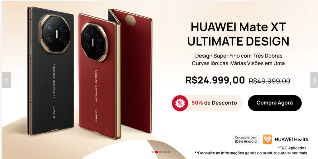 huawei mate xt vazamento