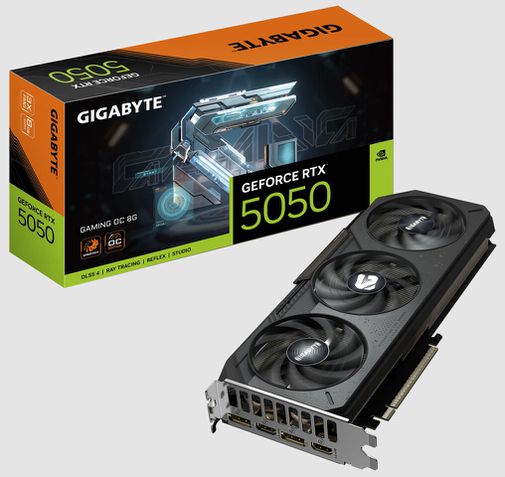 Gigabyte GeForce RTX 5050 de 3 fans