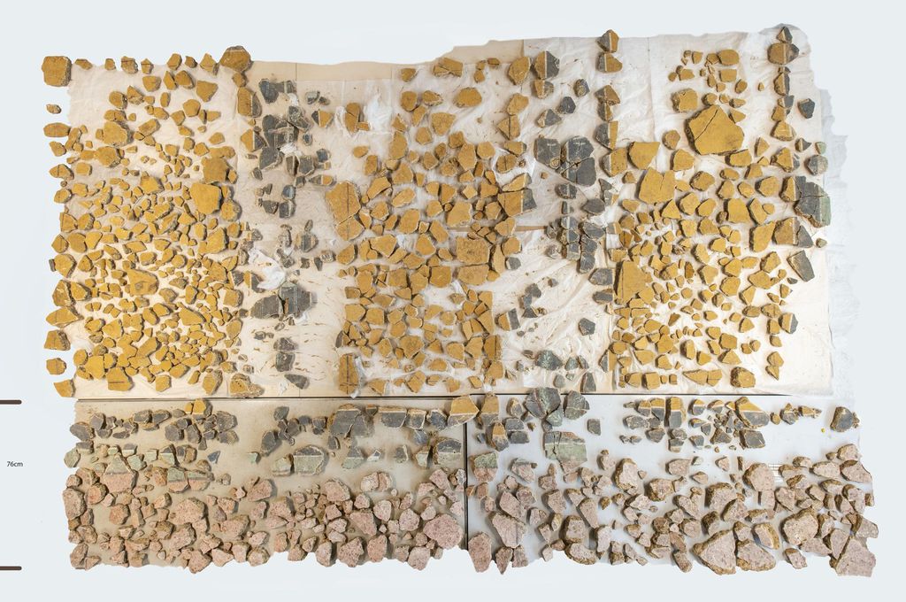Fragmentos de afrescos