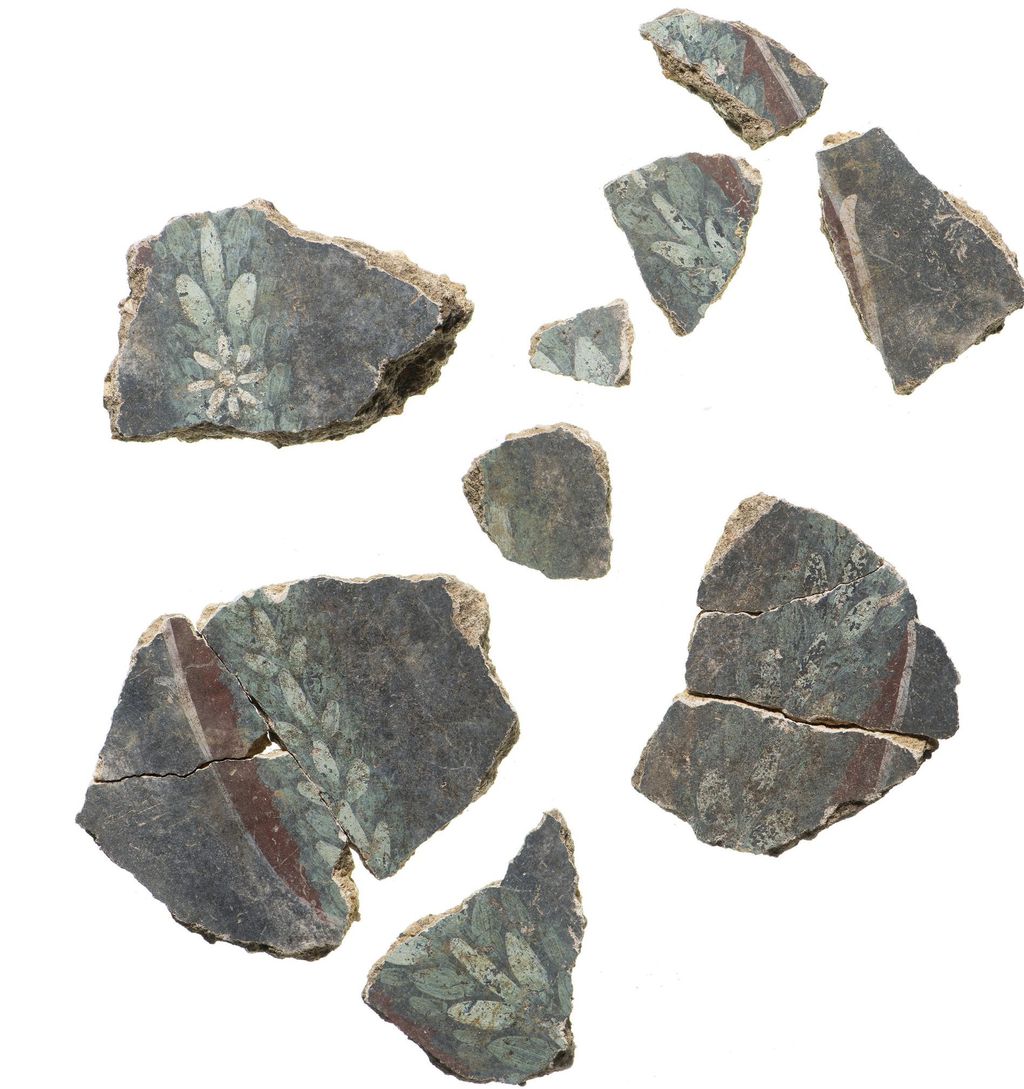 Fragmentos de afrescos