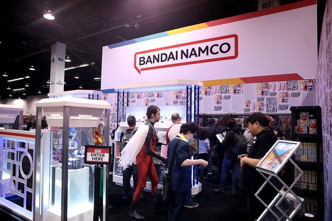 Estande da Bandai em evento
