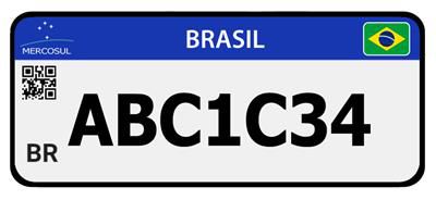 Placa Merosul preta