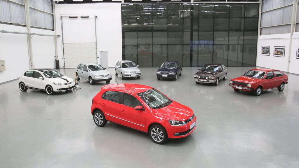 Gerações do VW Gol juntas