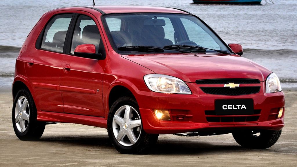 Chevrolet Celta visto de frente