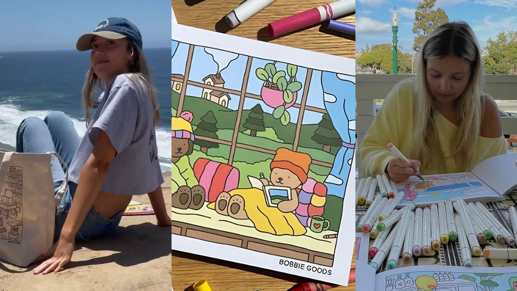 Abbie Goveia, criadora dos Bobbie Goods, teve sucesso inusitado ao divulgar seus desenhos para colorir nas redes sociais — quem sabe você também não estoura com suas próprias criações? (Imagem: Bobbie Goods/Abbie Goveia/Divulgação)