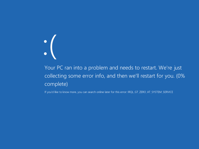 Tela azul Windows