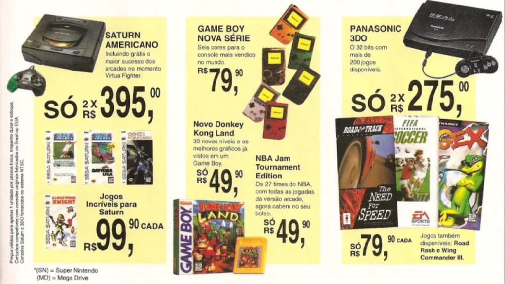 Imagem do preço do Game Boy