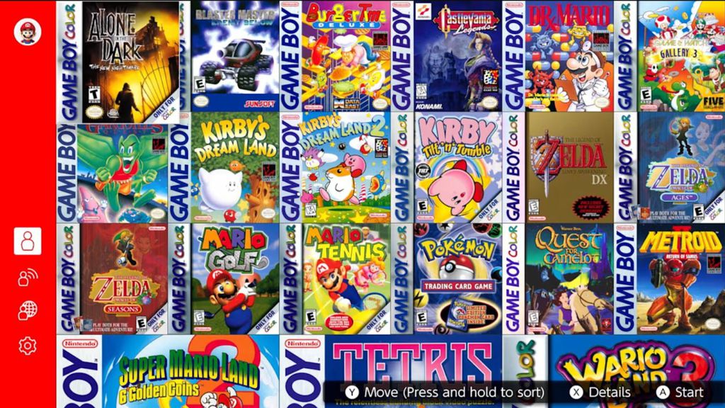 Imagem dos jogos de Game Boy