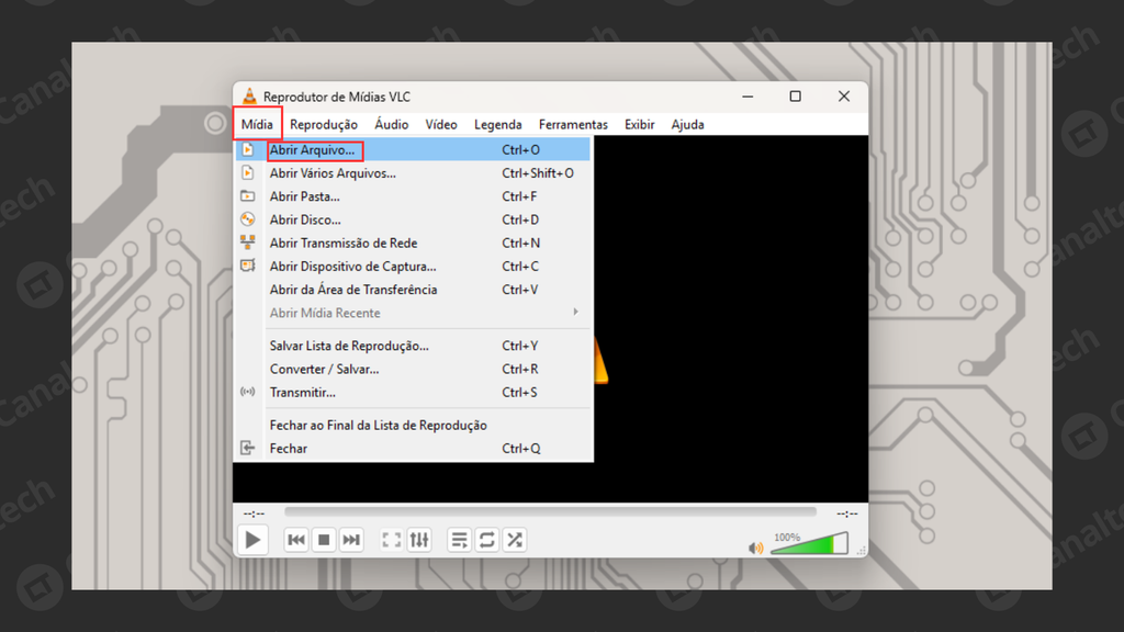Passos para usar o VLC
