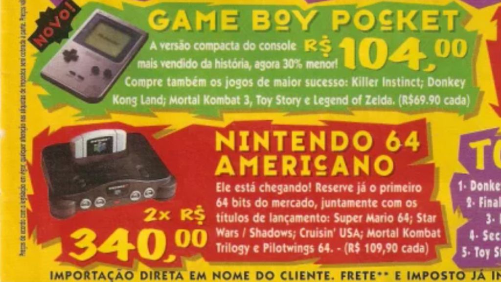 Imagem do preço do Nintendo 64