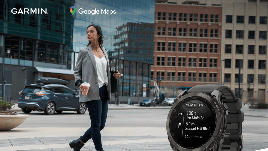 Relógios da Garmin ganham app do Google Maps (Imagem: Reprodução/Garmin)