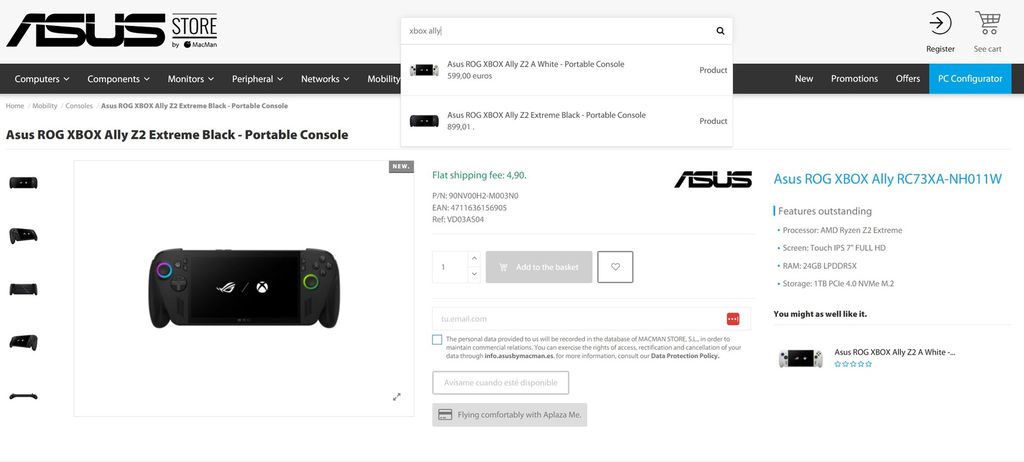 Imagem do ROG Xbox Ally