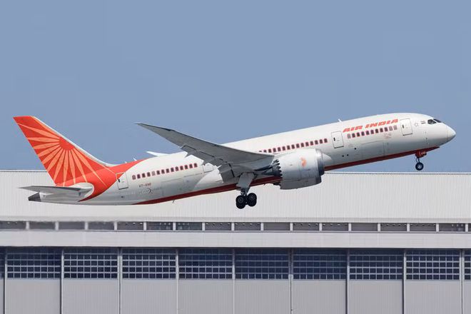 Air India visto de lado