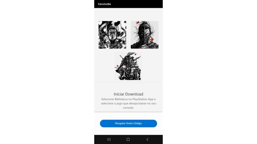 PS App - Resgate de Código