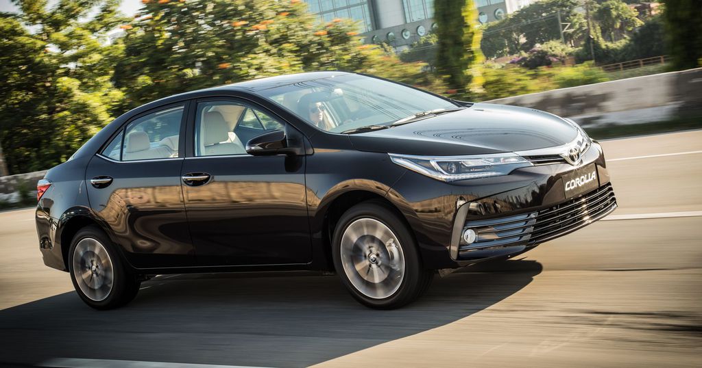 Corolla visto de lado