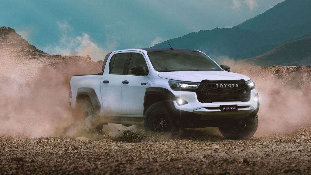 Toyota Hilux vista de frente