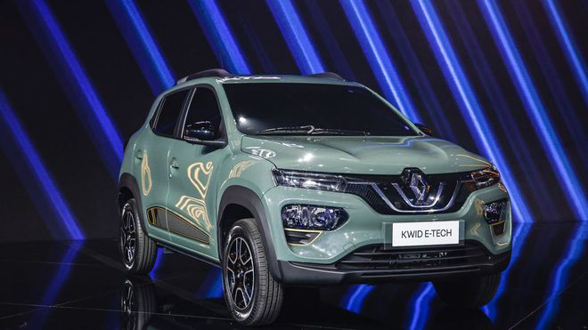 Kwid E-Tech visto de frente