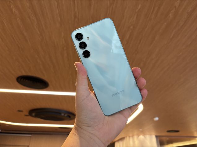 Galaxy A16 no evento de lançameto