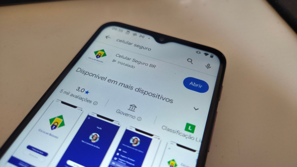 Aplicativo celular seguro