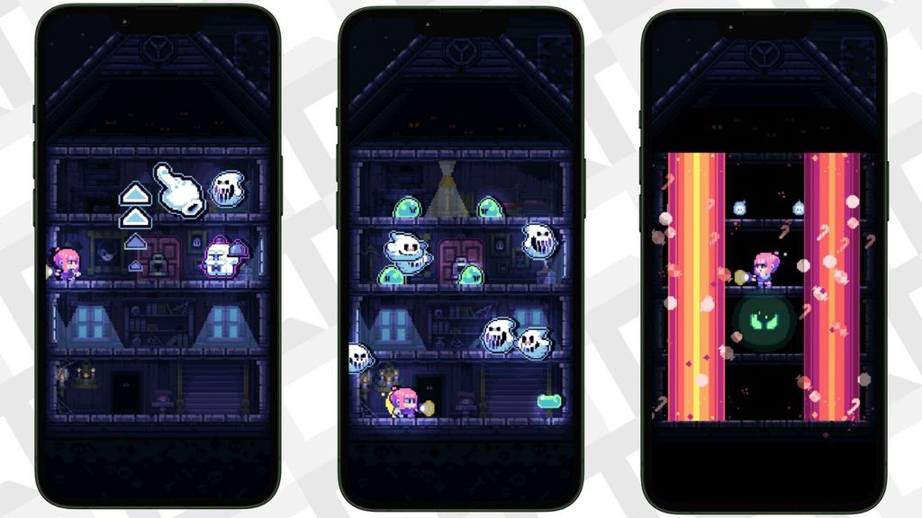 Jogo pixelado para celular