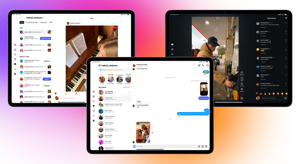 Passos para atualizar o Instagram no iPad