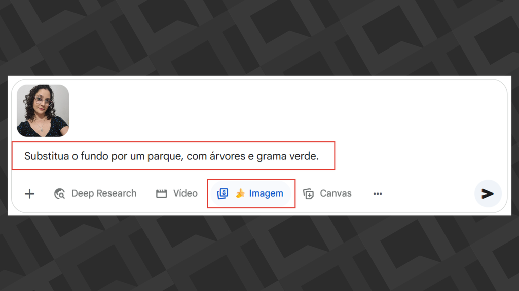 Passos para remover ou alterar fundo de imagem no Gemini