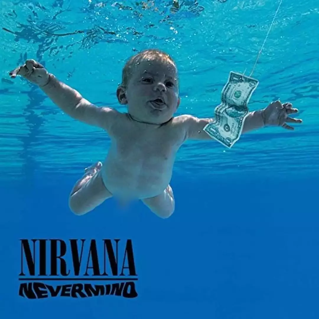 A capa do álbum Nevermind do Nirvana mostra Spencer, com quatro meses de idade, nadando debaixo d’água (DCG/Kirk Weddle)