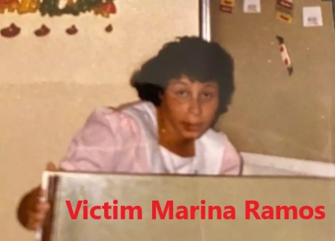 Duas irmãs são encontradas vivas após 36 anos e nem sabiam que estavam desaparecidas Marina Ramos foi assassinada pouco depois de testemunhas a verem deixando seus filhos em um banheiro acompanhada por “dois homens hispânicos” (Departamento do Xerife do Condado de Mohave)