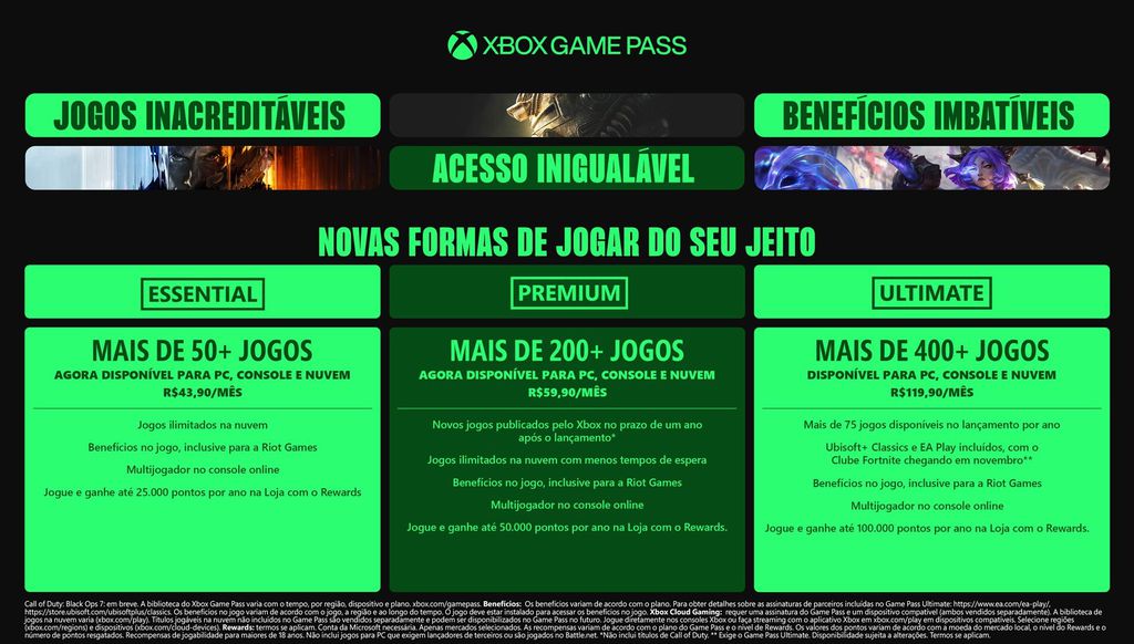 Imagem do Xbox Game Pass