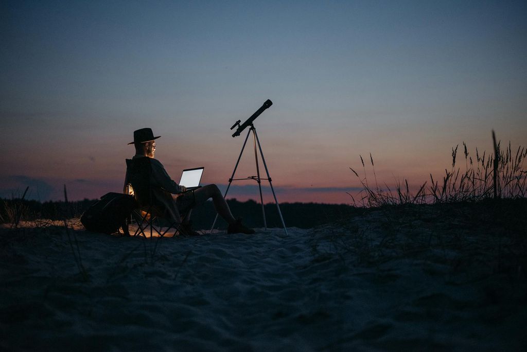 Observação do céu noturno