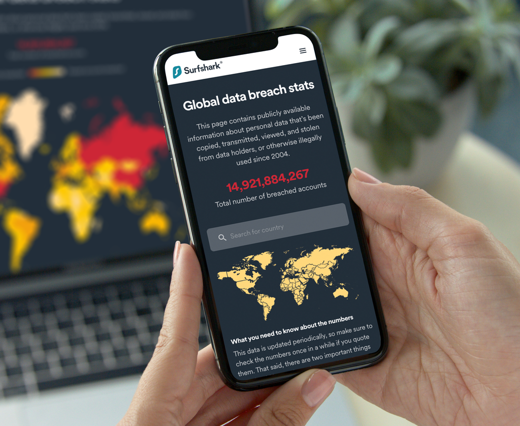 Surfshark oferece VPN rápida e segura junto a ferramentas para garantir mais proteção, como o alerta de vazamentos (Imagem: Divulgação/Surfshark)