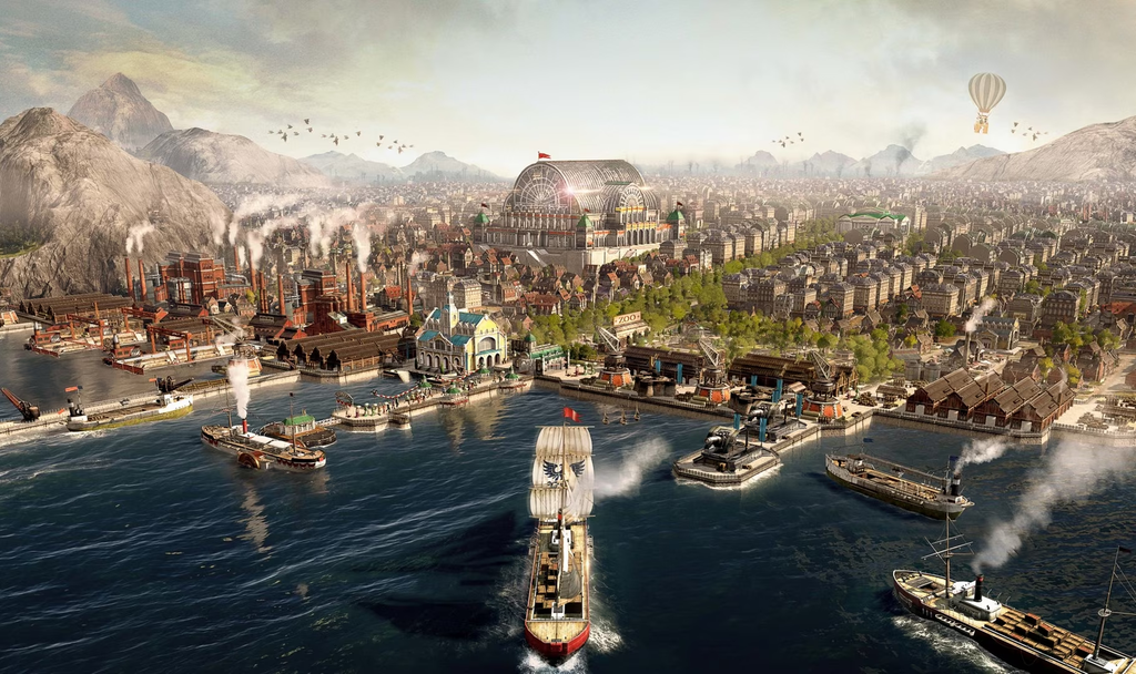 Anno 1800 foi o último jogo da saga da Ubisoft Blue Byte e primeiro a chegar aos consoles (Imagem: Ubisoft/Divulgação)