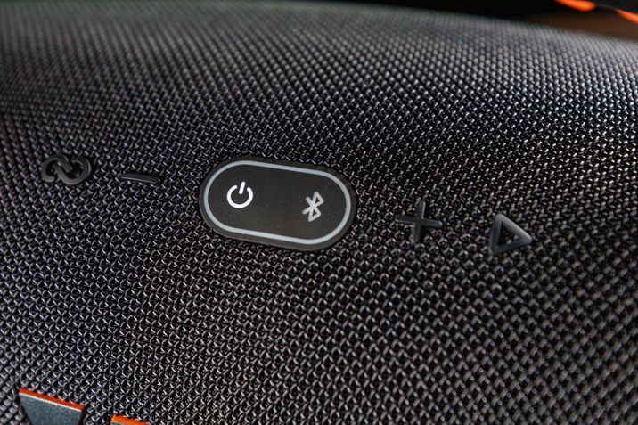 Boombox 3 detalhes botões