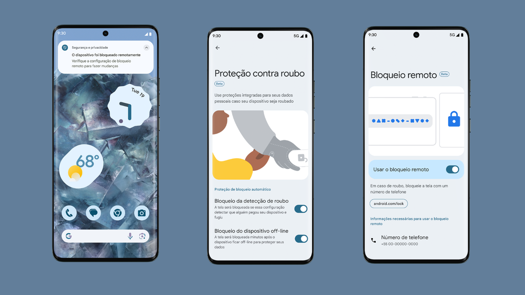 Ferramentas contra roubo e furto do Android serão ativadas por padrão no Brasil (Imagem: Divulgação/Google)
