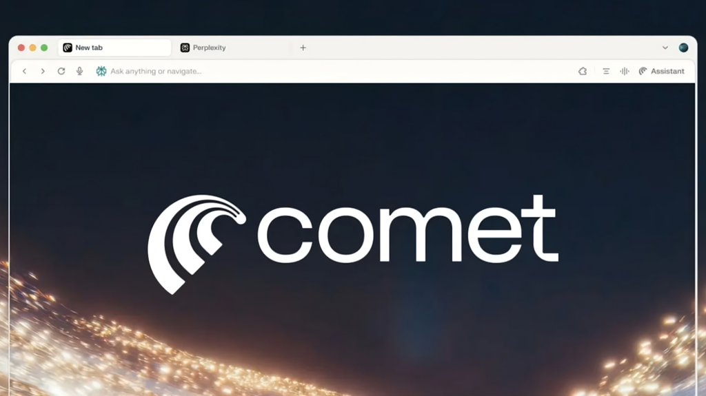 Navegadores de IA, como o Comet da Perplexity e o ChatGPT Atlas, da OpenAI, não são seguros para uso sem análise de risco e cuidado com os dados, segundo a Gartner (Imagem: Reprodução/Comet)