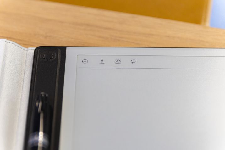 Montblanc Digital Paper (Mystic Black) + Capa de Couro Azul