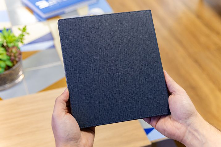 Montblanc Digital Paper (Mystic Black) + Capa de Couro Azul