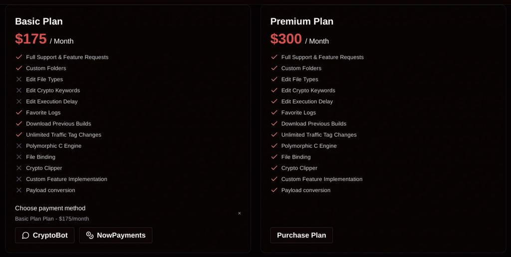 As funções do malware SantaStealer, segundo levantamento de pesquisadores de segurança (Imagem: Rapid7/Divulgação)