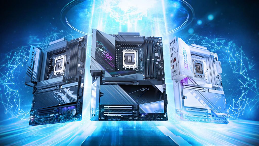 Z890 AORUS MASTER é o que há de melhor em placas-mãe da GIGABYTE, com dissipadores de calor massivos e desempenho para entusiastas e overclockers (Imagem: Reprodução/GIGABYTE)