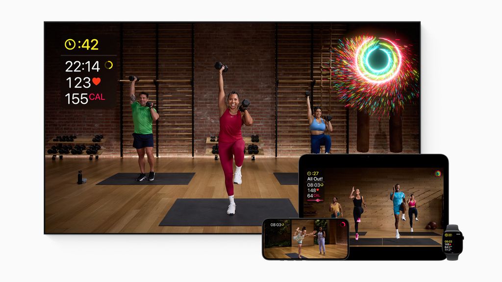Apple Fitness+ oferece treinos integrados a dispositivos da Apple (Imagem: Divulgação/Apple)
