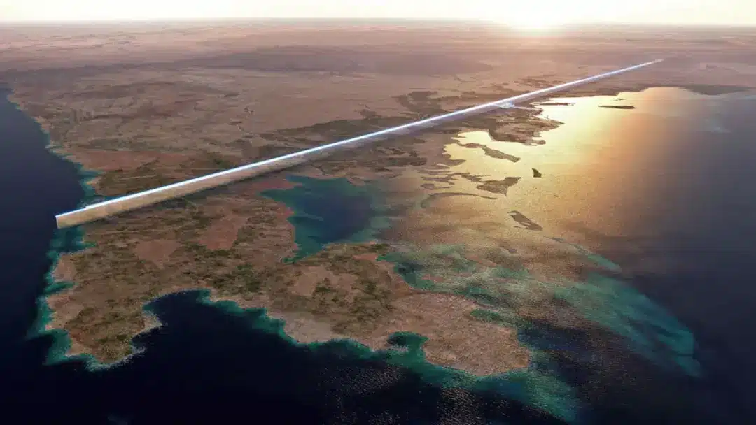 A The Line estava prevista para se estender por cerca de 171 km (Neom)