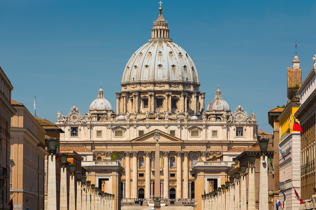 Imagem da Basílica de São Pedro, no Vaticano.
