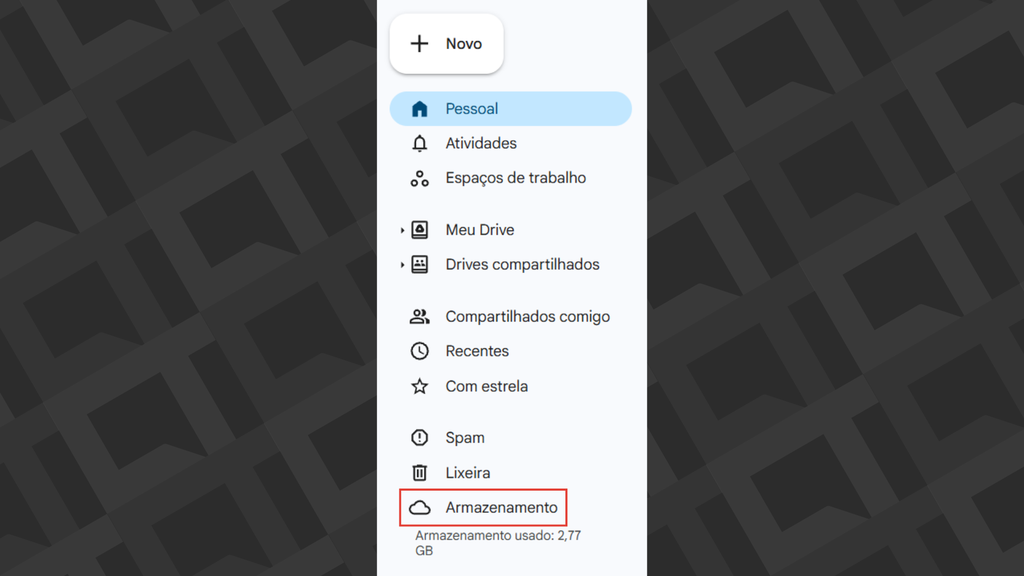 Armazenamento do Google Drive