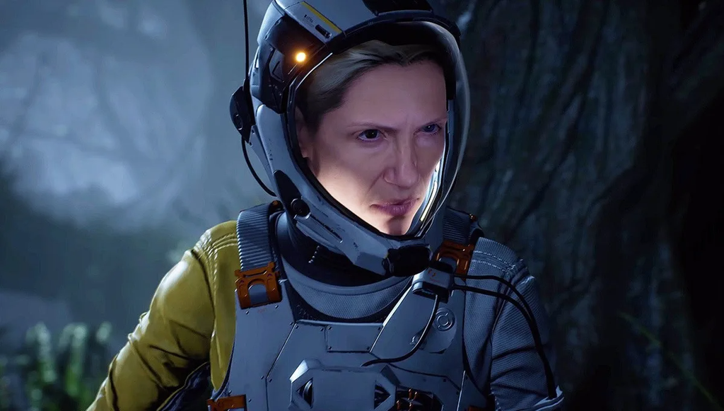 Um dos primeiros jogos feitos especialmente para o PS5 é Returnal, que chegou com uma protagonista feminina poderosa (Imagem: Divulgação/PlayStation)