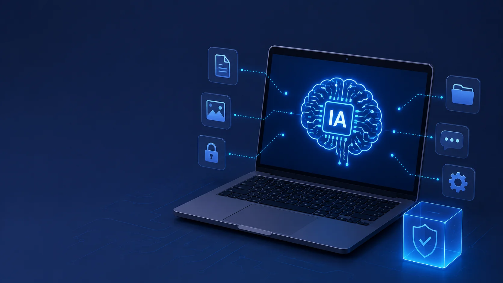 Editar informações da imagem Inteligência artificial local