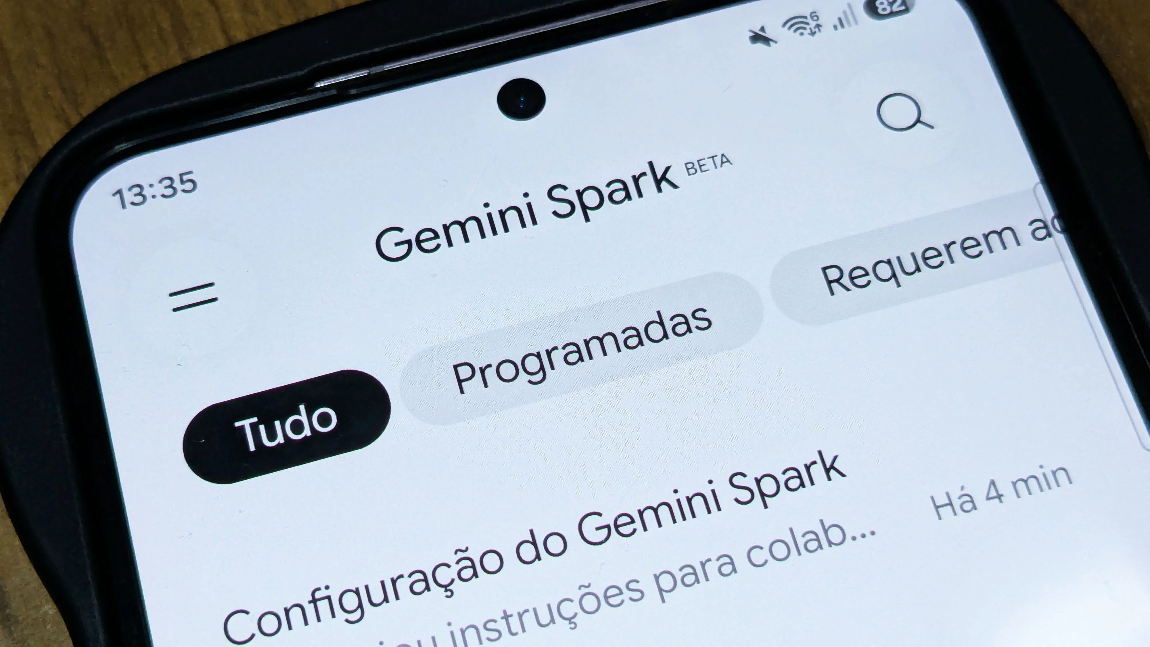 Editar informações da imagem Gemini Spark