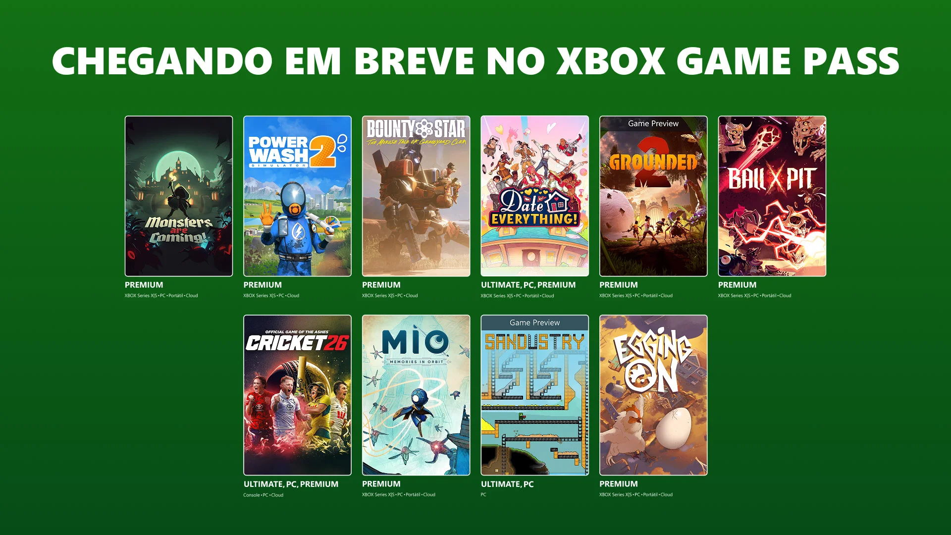 Editar informações da imagem XBOX Game Pass Agosto