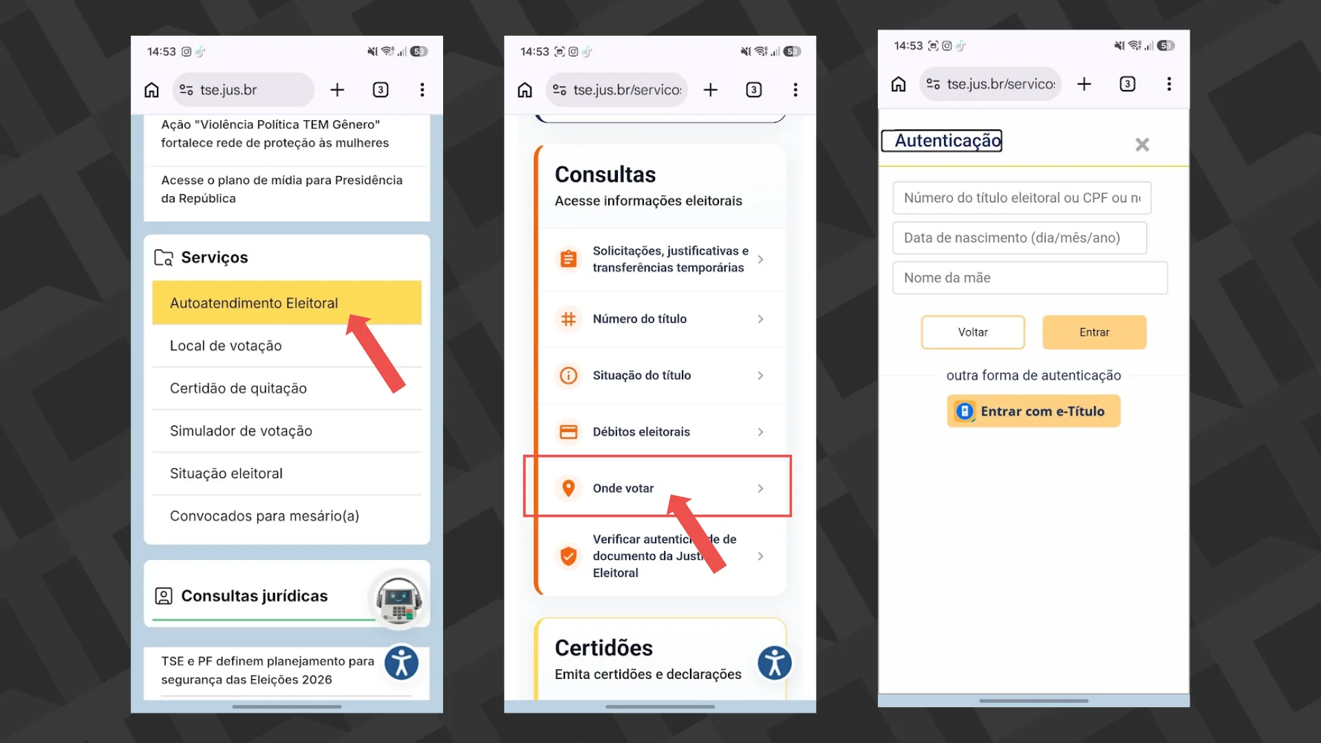 tutorial onde votar